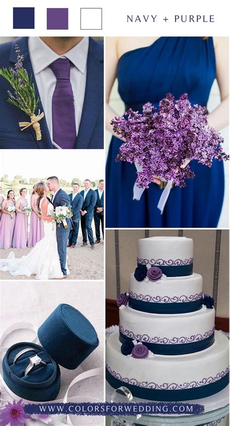 navy blue and purple combination.